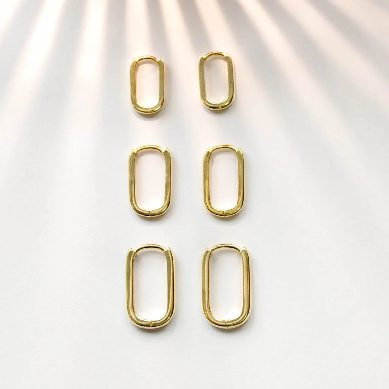 Rectangular Hoop Earrings