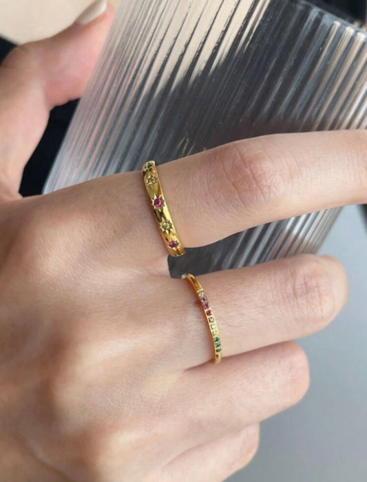 Gold Star Ring