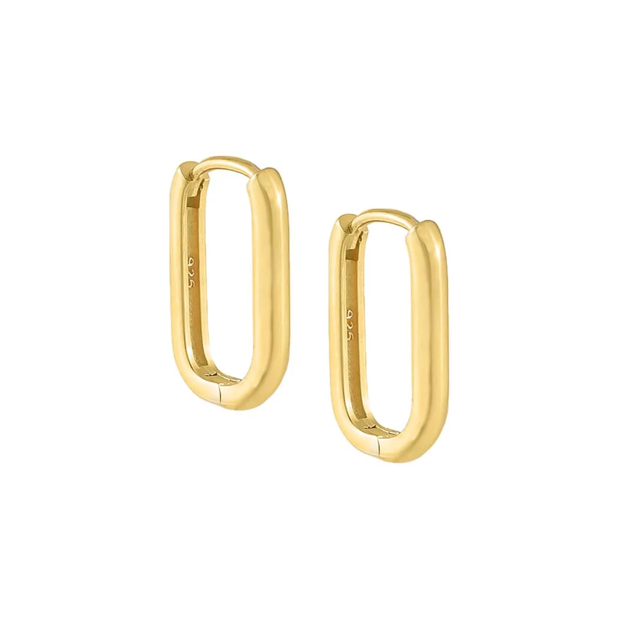Rectangular Hoop Earrings
